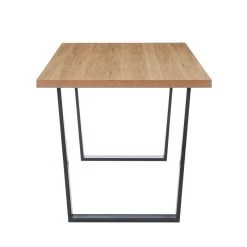 Ensemble Repas FELIX Effet Chêne Et Velours Gris 4 Chaises -Meuble Déco Soldes ensemble repas felix effet chene et velours gris 4 chaises 6