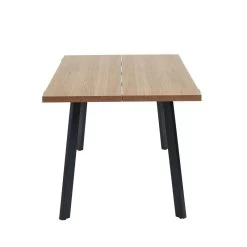 Ensemble Repas FELIX Effet Chêne Et Velours Noir 4 Chaises -Meuble Déco Soldes ensemble repas felix effet chene et velours noir 4 chaises 6