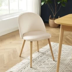 Ensemble Repas MACARON Effet Chêne Et Velours Beige 4 Chaises 14 Ensemble Repas MACARON Effet Chêne Et Velours Beige 4 Chaises -Meuble Déco Soldes ensemble repas macaron effet chene et velours beige 4 chaises 2