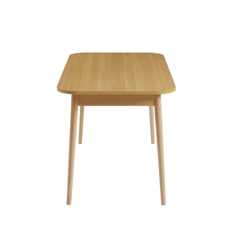 Ensemble Repas MACARON Effet Chêne Et Velours Beige 4 Chaises 8 Ensemble Repas MACARON Effet Chêne Et Velours Beige 4 Chaises – Image 8