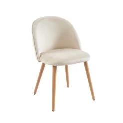 Ensemble Repas MACARON Effet Chêne Et Velours Beige 4 Chaises 18 Ensemble Repas MACARON Effet Chêne Et Velours Beige 4 Chaises -Meuble Déco Soldes ensemble repas macaron effet chene et velours beige 4 chaises 6