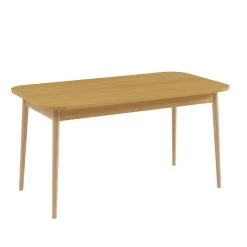 Ensemble Repas MACARON Effet Chêne Et Velours Gris 4 Chaises -Meuble Déco Soldes ensemble repas macaron effet chene et velours gris 4 chaises 3