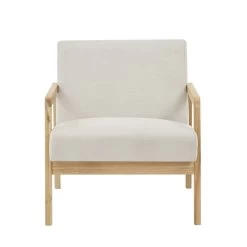 Fauteuil BONIFACIO En Tissu Beige 8 Fauteuil BONIFACIO En Tissu Beige -Meuble Déco Soldes fauteuil bonifacio en tissu beige 2