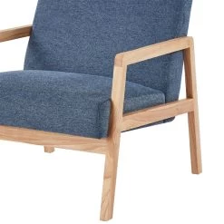 Fauteuil BONIFACIO En Tissu Bleu 10 Fauteuil BONIFACIO En Tissu Bleu -Meuble Déco Soldes fauteuil bonifacio en tissu bleu 10