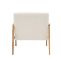 Fauteuil BONIFACIO En Tissu Bouclette Blanc 9 Fauteuil BONIFACIO En Tissu Bouclette Blanc -Meuble Déco Soldes fauteuil bonifacio en tissu bleu 3