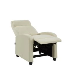 Fauteuil Inclinable ALVA En Tissu écru Avec Fonction Push Back 13 Fauteuil Inclinable ALVA En Tissu écru Avec Fonction Push Back -Meuble Déco Soldes fauteuil inclinable alva ecru 6