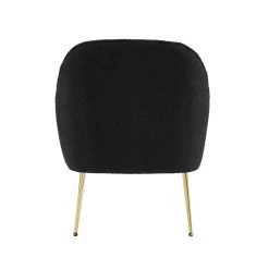 Fauteuil MARCELINO En Tissu Bouclette Anthracite Avec Piètement Doré 9 Fauteuil MARCELINO En Tissu Bouclette Anthracite Avec Piètement Doré -Meuble Déco Soldes fauteuil marcelino en tissu anthracite avec pieds dore 3