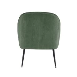 Fauteuil MARCELINO En Velours Côtelé Vert Avec Piètement Noir 8 Fauteuil MARCELINO En Velours Côtelé Vert Avec Piètement Noir -Meuble Déco Soldes fauteuil marcelino en velours cotele vert avec pieds noir 3