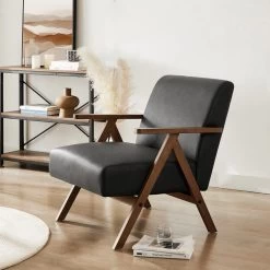 Fauteuil OSLO En PU Noir
