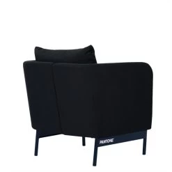 Fauteuil PANTONE Tissu Bleu Nuit Avec Piètement Métal Bleu Nuit -Meuble Déco Soldes fauteuil pantone tissu bleu avec pietement metal bleu 3