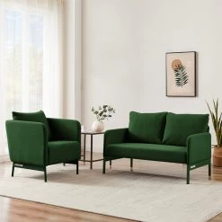 Fauteuil PANTONE Tissu Vert Olive Avec Piètement Métal Vert Olive 15 Fauteuil PANTONE Tissu Vert Olive Avec Piètement Métal Vert Olive -Meuble Déco Soldes fauteuil pantone tissu vert avec pietement metal vert 7