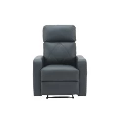 Fauteuil Relax CARLA En PU Noir Avec Fonction Manuel -Meuble Déco Soldes fauteuil relax carla en pu noir avec fonction manuel 2