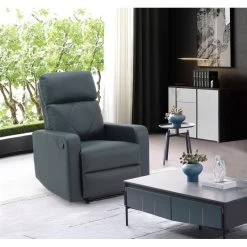 Fauteuil Relax CARLA En PU Noir Avec Fonction Manuel