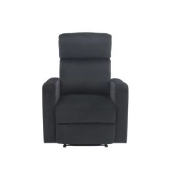 Fauteuil Relax LOVA Large En Velours Noir Avec Fonction électrique -Meuble Déco Soldes fauteuil relax lova large en velours noir avec fonction electrique 2