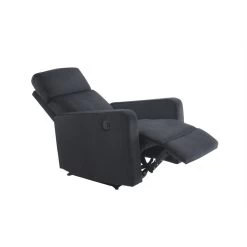 Fauteuil Relax LOVA Large En Velours Noir Avec Fonction électrique -Meuble Déco Soldes fauteuil relax lova large en velours noir avec fonction electrique 4