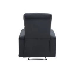 Fauteuil Relax LOVA Large En Velours Noir Avec Fonction électrique -Meuble Déco Soldes fauteuil relax lova large en velours noir avec fonction electrique 6