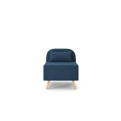 Fauteuil SARAH En Tissu Bleu -Meuble Déco Soldes fauteuil sarah en tissu bleu 2