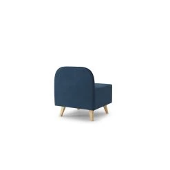 Fauteuil SARAH En Tissu Bleu -Meuble Déco Soldes fauteuil sarah en tissu bleu 3