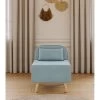 Fauteuil SARAH En Tissu Bleu Clair
