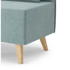 Fauteuil SARAH En Tissu Bleu Clair -Meuble Déco Soldes fauteuil sarah en tissu bleu clair 4
