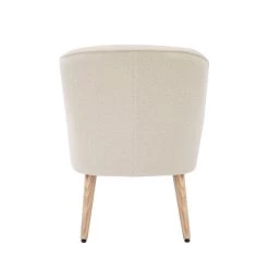 Fauteuil TIVOLI Tissu Bouclette Beige -Meuble Déco Soldes fauteuil tivoli en teddy beige 3