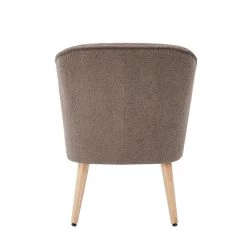 Fauteuil TIVOLI Tissu Bouclette Taupe 9 Fauteuil TIVOLI Tissu Bouclette Taupe -Meuble Déco Soldes fauteuil tivoli en teddy taupe 3