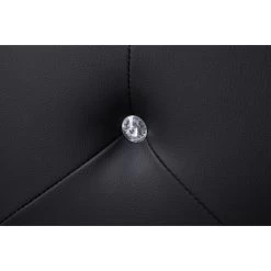 Lit à Led FILIP Simili Noir 160x200 Sommier Inclus -Meuble Déco Soldes filip lit 160 noir avec led 4