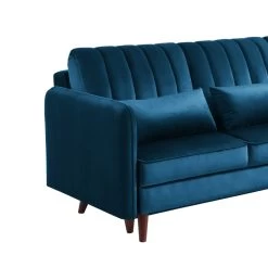 Canapé D'angle IDAHO En Velours Bleu Convertible 13 Canapé D'angle IDAHO En Velours Bleu Convertible -Meuble Déco Soldes idahoancvvvbleu canape angle 6