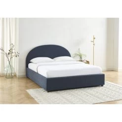 Lit Coffre OLAF Tissu Bouclette Bleu Foncé 160x200 Sommier Inclus 12 Lit Coffre OLAF Tissu Bouclette Bleu Foncé 160x200 Sommier Inclus -Meuble Déco Soldes lit coffre olaf laine bouclee bleu fonce 160x200 sommier inclus 1