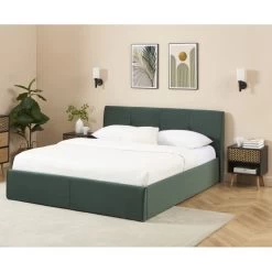 Lit Coffre SEGURO Velours Vert Forêt 140x190 Sommier Inclus 10 Lit Coffre SEGURO Velours Vert Forêt 140x190 Sommier Inclus -Meuble Déco Soldes lit coffre seguro velours vert foret 140x190 sommier inclus 1