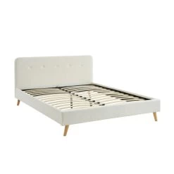 Lit Double ANDREAS Bouclette Blanche Sommier 160x200cm Inclus 14 Lit Double ANDREAS Bouclette Blanche Sommier 160x200cm Inclus -Meuble Déco Soldes lit double andreas laine bouclee blanche sommier 160x200cm inclus 5