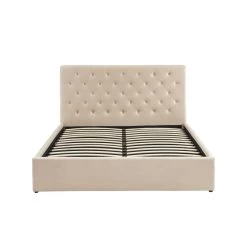 Lit Double Avec Coffre HUBERT Velours Beige 160x200 Sommier Inclus 16 Lit Double Avec Coffre HUBERT Velours Beige 160x200 Sommier Inclus -Meuble Déco Soldes lit double avec coffre hubert velours beige 160x200 sommier inclus 6