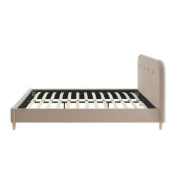 Lit Double KNUT Velours Beige Sable 160x200 Sommier Inclus 12 Lit Double KNUT Velours Beige Sable 160x200 Sommier Inclus -Meuble Déco Soldes lit double knut velours beige sable 160x20 sommier inclus 5