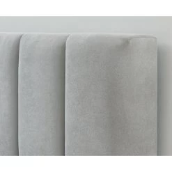 Lit Double MARIUS Tissu Gris Perle 140x190 Sommier Inclus 11 Lit Double MARIUS Tissu Gris Perle 140x190 Sommier Inclus -Meuble Déco Soldes lit double marius velours gris perle 140x190 sommier inclus 2