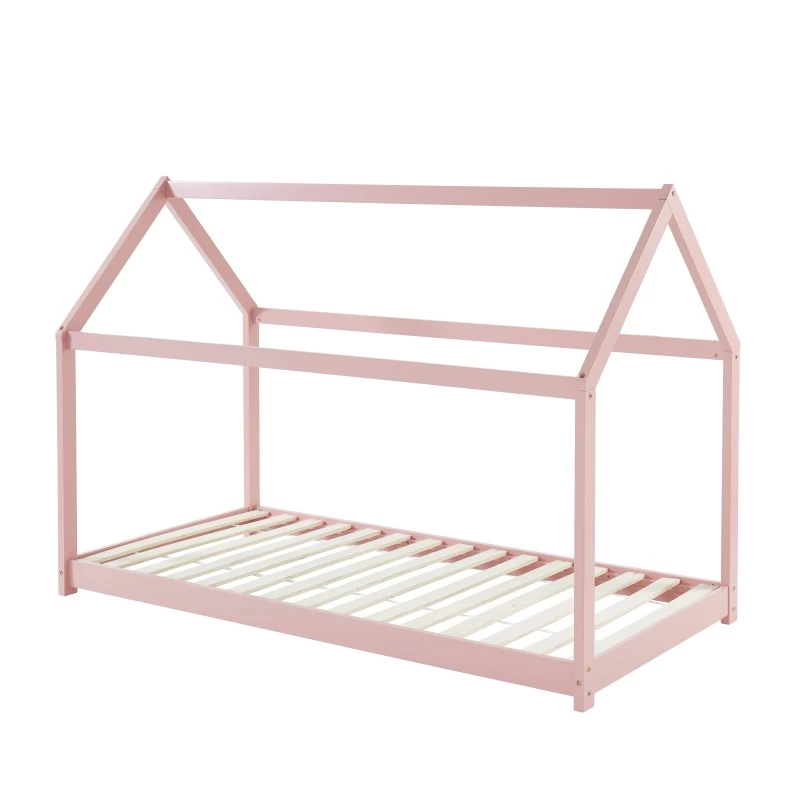 Lit Enfant Cabane TINY Pin Rose 90x190 Sommier Inclus 5 Lit Enfant Cabane TINY Pin Rose 90x190 Sommier Inclus – Image 5