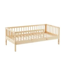Lit Enfant LOU Pin Massif 70x140 Sommier Inclus -Meuble Déco Soldes lit enfant lou en pin massif couleur bois naturel 70 x 140 cm 4