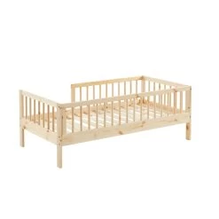 Lit Enfant LOU Pin Massif 70x140 Sommier Inclus -Meuble Déco Soldes lit enfant lou en pin massif couleur bois naturel 70 x 140 cm 6