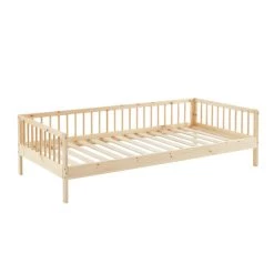 Lit Enfant LOU Pin Massif 90x190 Sommier Inclus 11 Lit Enfant LOU Pin Massif 90x190 Sommier Inclus -Meuble Déco Soldes lit enfant lou en pin massif couleur bois naturel couchage 90 x 190 cm 4