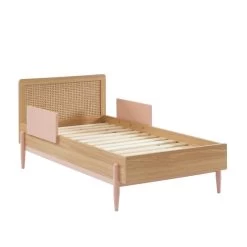 Lit Enfant PABLO Rose Et Cannage Rotin 70x140 Sommier Inclus 11 Lit Enfant PABLO Rose Et Cannage Rotin 70x140 Sommier Inclus -Meuble Déco Soldes lit enfant pablo rose et cannage rotin 70x140 sommier inclus 3