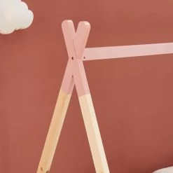 Lit Enfant Tipi TINY Pin Rose 90x190 Sommier Inclus -Meuble Déco Soldes lit enfant tipi tiny 90x190 bois massif de pin rose sommier a lattes inclus 2