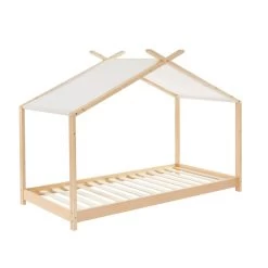 Lit Tente TINY Pin Massif 90x190 Sommier Inclus -Meuble Déco Soldes lit tente tiny pin massif 90x190 sommier inclus 3