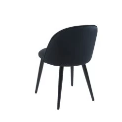 Lot De 2 Chaises MACARON Velours Noir Pieds Métal Noir 14 Lot De 2 Chaises MACARON Velours Noir Pieds Métal Noir -Meuble Déco Soldes lot de 2 chaises macaron velours noir pieds metal noir 5