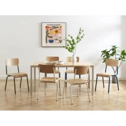 Lot De 2 Chaises PANTONE Vert Olive Et Placage Frêne 13 Lot De 2 Chaises PANTONE Vert Olive Et Placage Frêne -Meuble Déco Soldes lot de 2 chaises pantone vert olive et placage frene 2