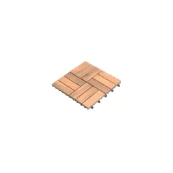 Lot De 33 Dalles Bois D'acacia 30x30 Cm Format Mosaïque -Meuble Déco Soldes lot de 33 dalles bois d acacia 30x30 cm format mosaique finition huilee 3