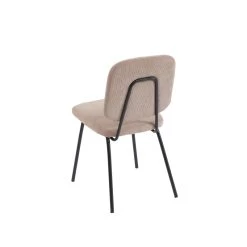 Lot De 4 Chaises SUZIE Velours Côtelé Taupe -Meuble Déco Soldes lot de 4 chaises suzie velours cotele taupe 5
