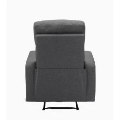 Fauteuil Relax Large LOVA En Tissu Gris Foncé Avec Fonction Manuel -Meuble Déco Soldes lova relax gris fonce normal 6