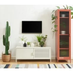 Meuble Tv PANTONE Métal Beige Sable 120cm