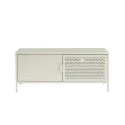 Meuble Tv PANTONE Métal Beige Sable 120cm -Meuble Déco Soldes meuble tv pantone metal beige sable l120cm 3