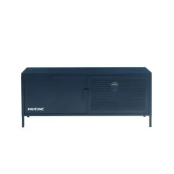 Meuble Tv PANTONE Métal Bleu Nuit 120 Cm -Meuble Déco Soldes meuble tv pantone metal bleu nuit 120 cm 3