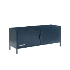 Meuble Tv PANTONE Métal Bleu Nuit 120 Cm -Meuble Déco Soldes meuble tv pantone metal bleu nuit 120 cm 5